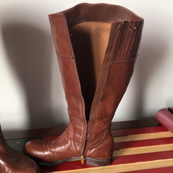 ❣️WIDE CALF Audrey Brooke tall leather boots - Picture 4 of 9